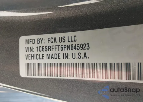 2023 Ram 1500 Big Horn 4X4 5'7 Box из США, поврежденный, VIN 1C6SRFFT6PN645923